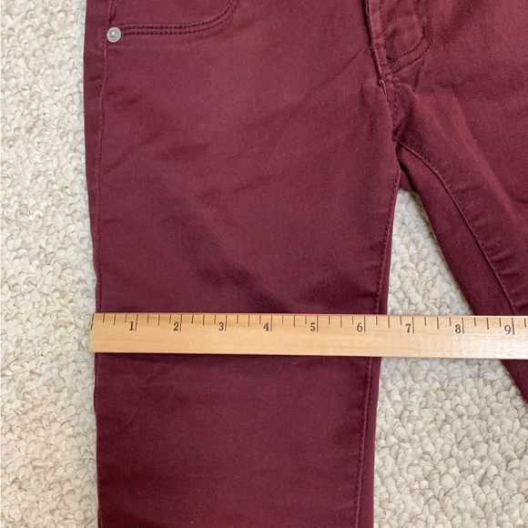Burgundy Skinny Jeans Size 1 - Picture 7 of 10